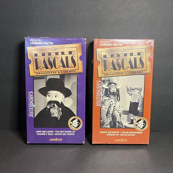 Set of 2 SEALED 1994 VHS The Little Rascals Vol 2 and 4 Remastered & Unedited - Picture 1 of 7